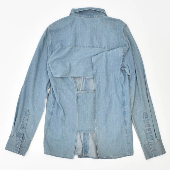 New with tags Women Cheap Monday Button Airy Denim Shirt - Picture 5 of 7